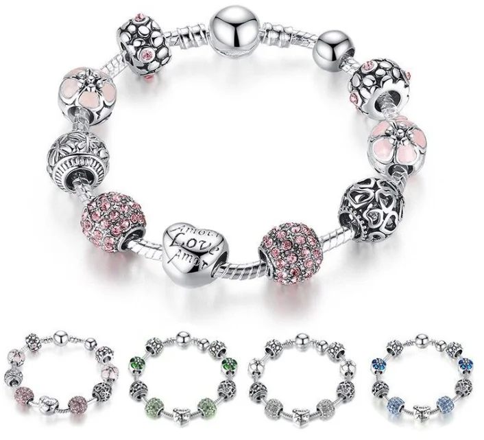 silver charm bracelet