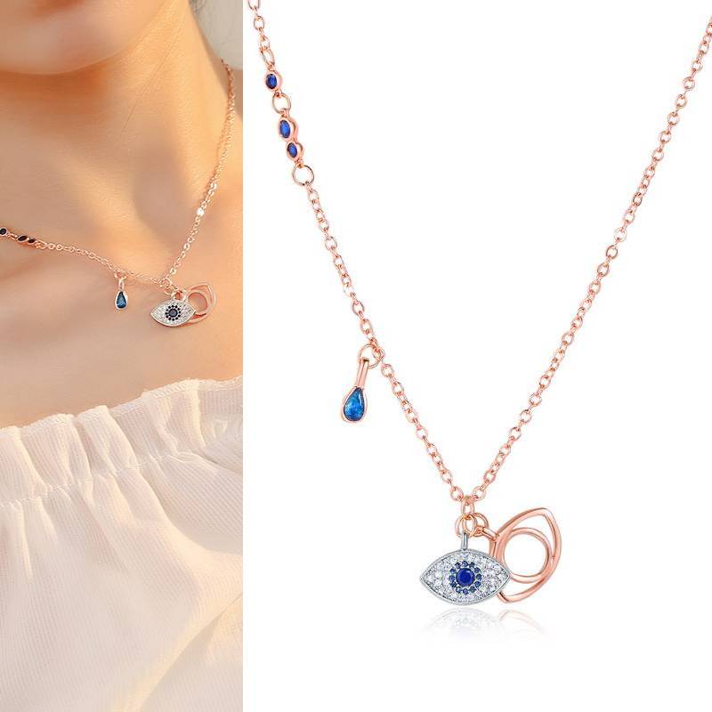 blue evil eye necklace beauty deals shop