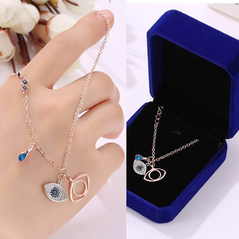 evil eye necklace with box beauty deals shop