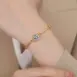 gold fashion bracelet model display