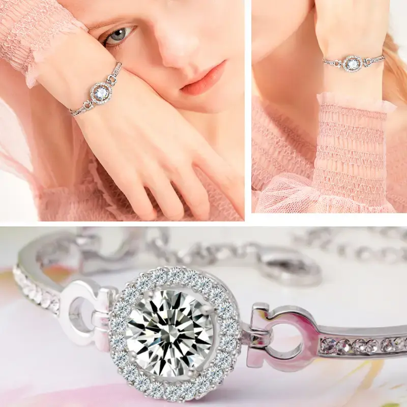 silver fashion bracelets model dsiplay bds 2