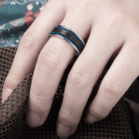 blue black ring-2