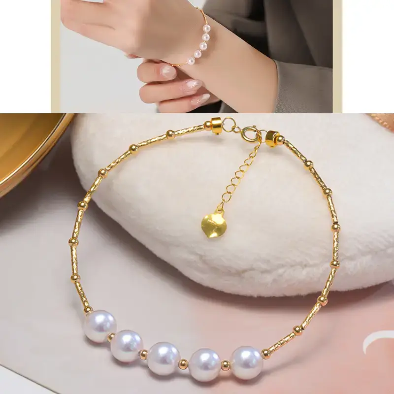pearl bracelet model display bds