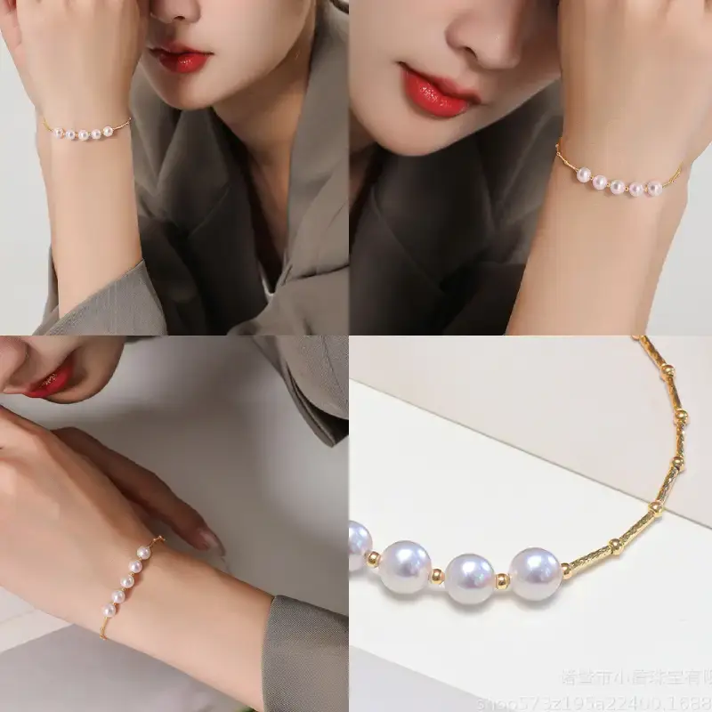 pearl bracelet models display bds
