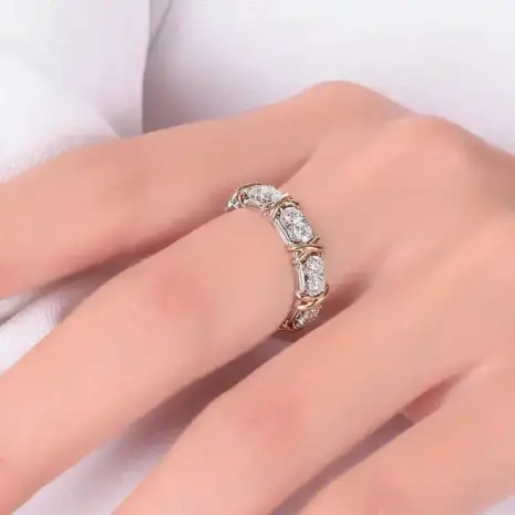 rings for women gold plated model