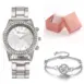 silver watch set with box