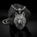 wolf head pendant