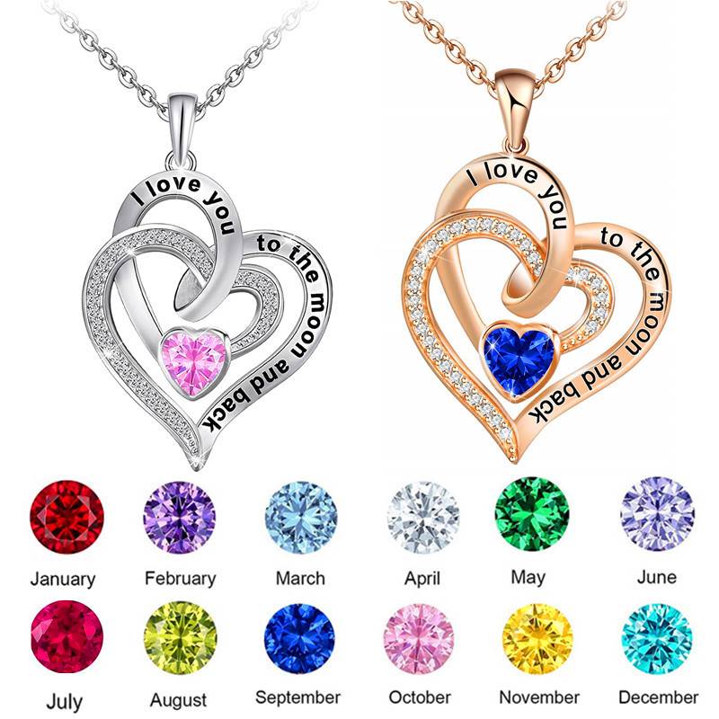 birthstone necklace collection