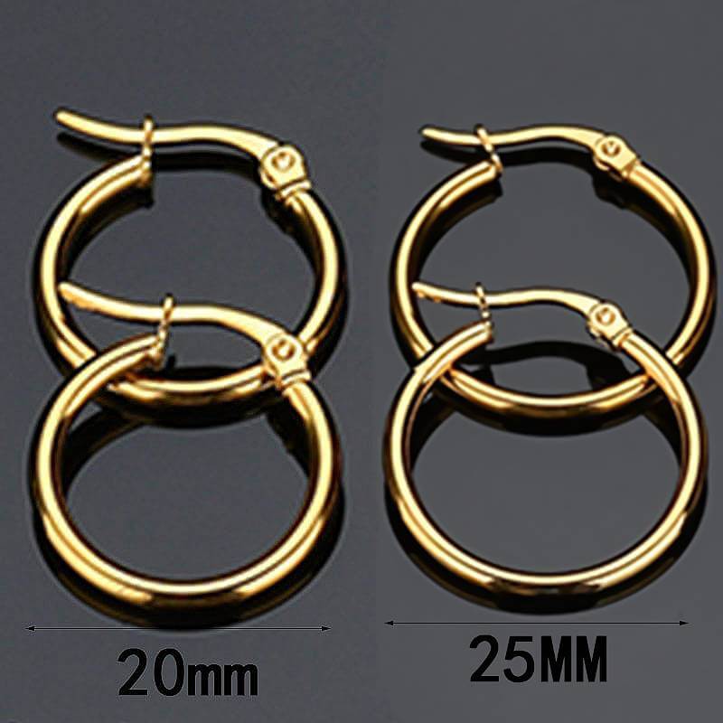 small gold hoops earrings