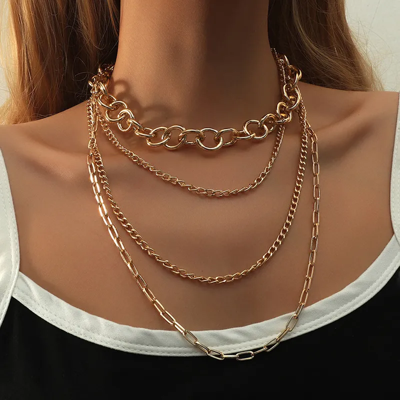 stacked necklaces