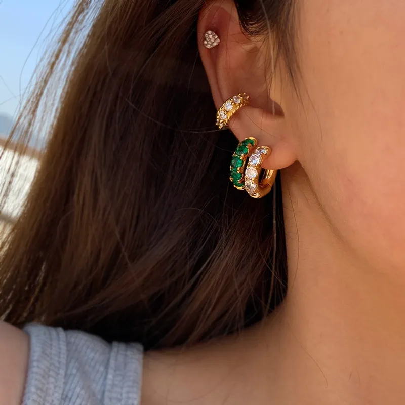 stacked earrings