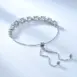 adjustable aquamarine bracelet