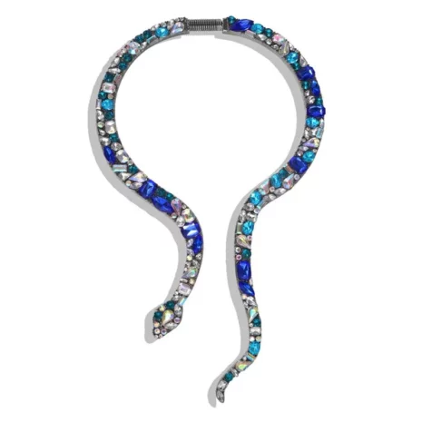 blue snake necklace