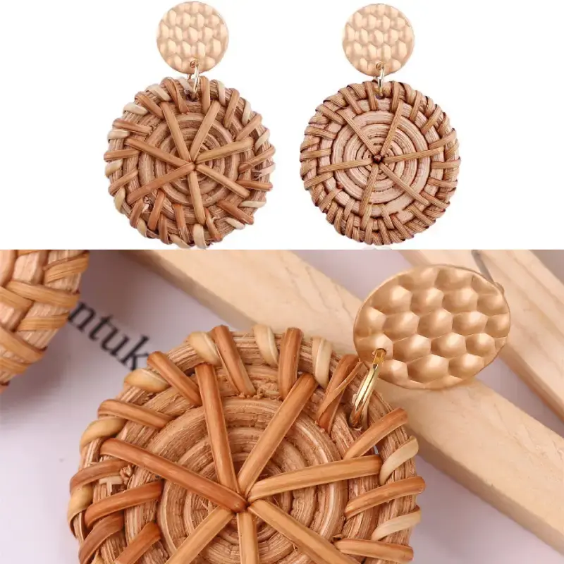 brown double hoops earrings bds