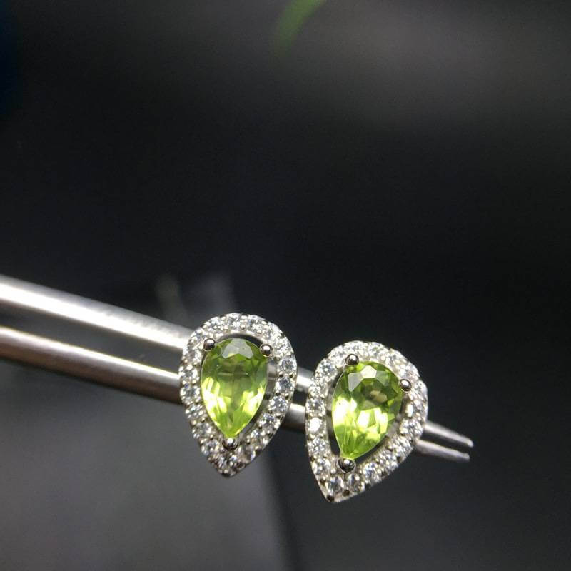 peridot earrings