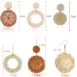 rattan earrings size