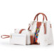 white purse and wallet set