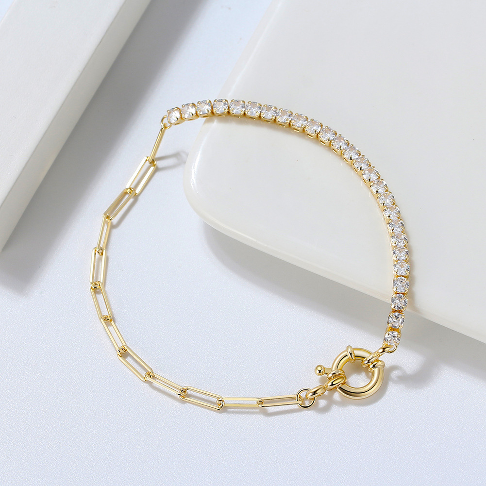 gold tennis bracelet