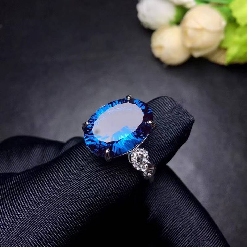 blue topaz ring