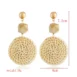 beige boho dangle earrings