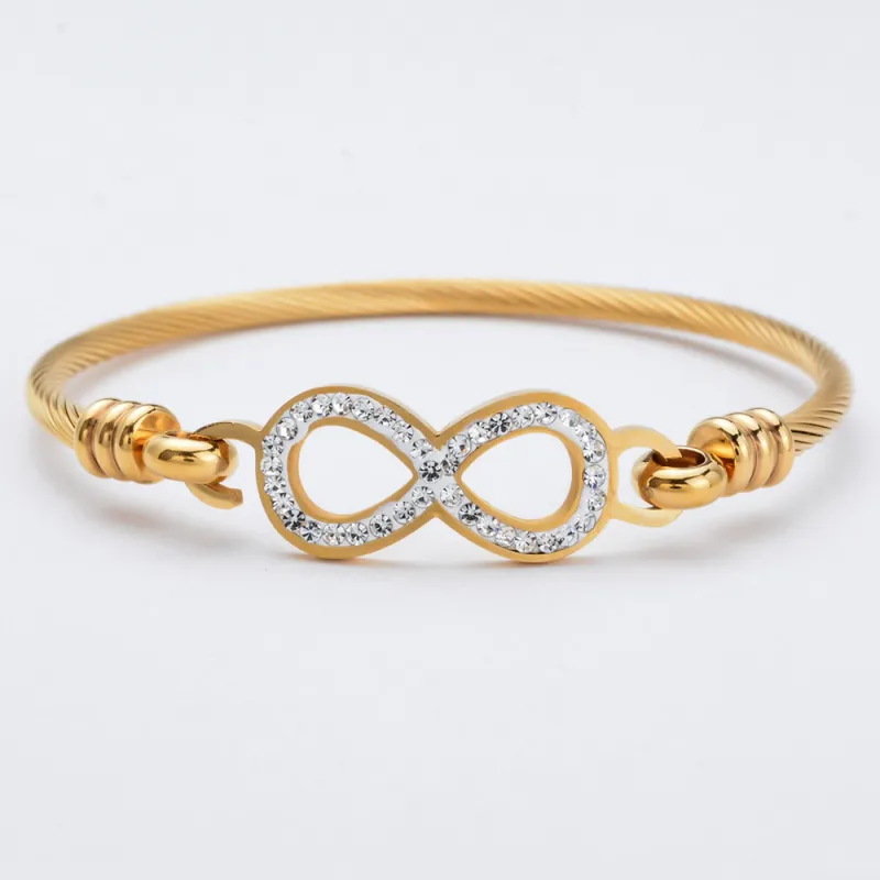 gold eternity bracelet bds