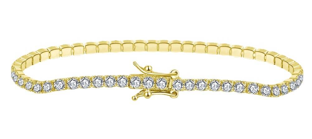 gold tennis bracelet for women
