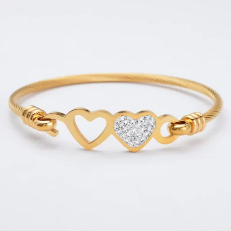 heart stainless steel bracelet