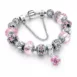 light pink pandora charm bracelet bds