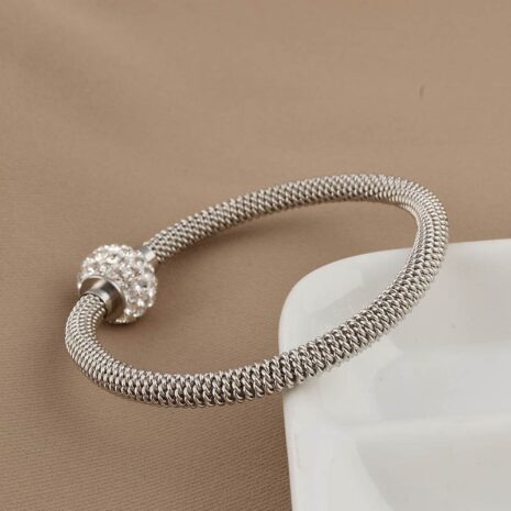 silver titanium bracelet