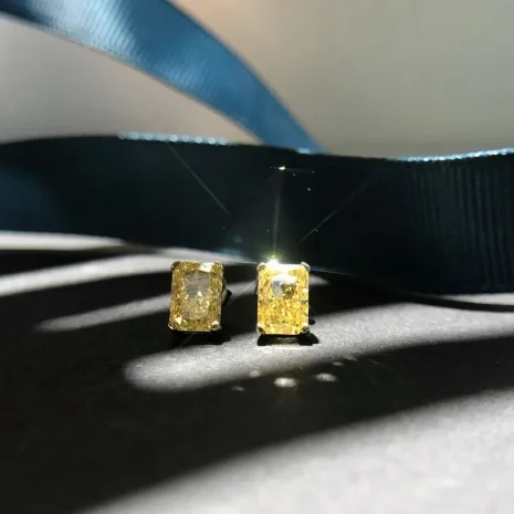 yellow diamond earrings_bds