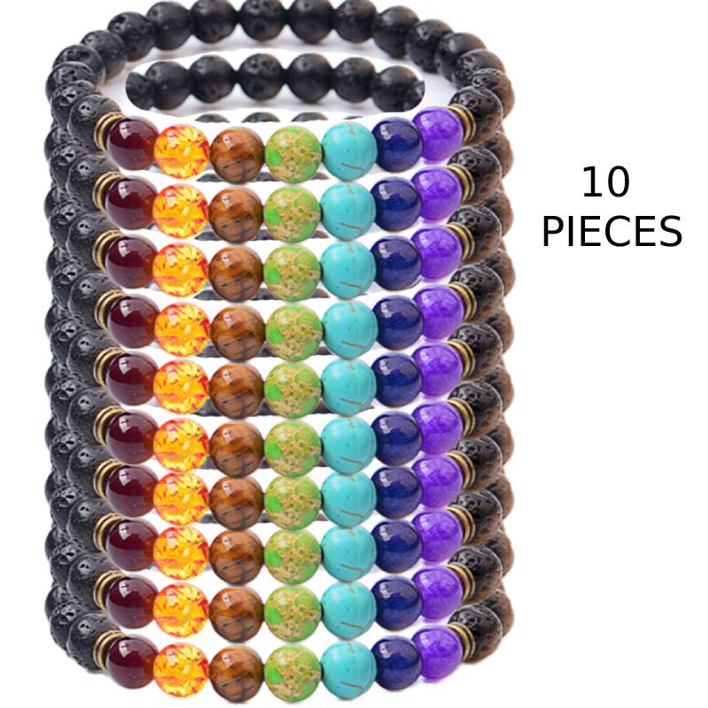 10 pcs beaded bracelets