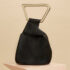 black bucket handbag