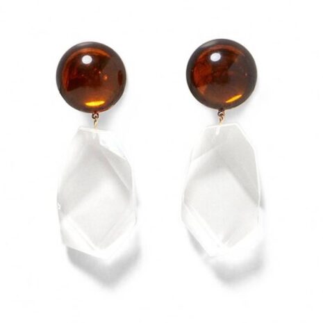amber drop earrings