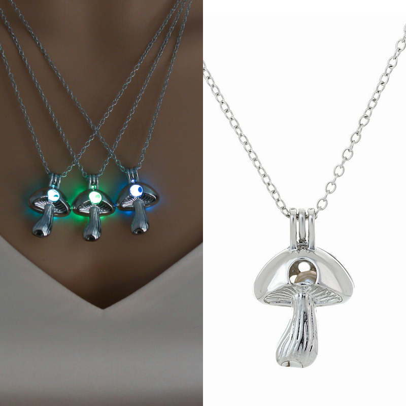 Experience Magic with the Glowing Mushroom Necklace