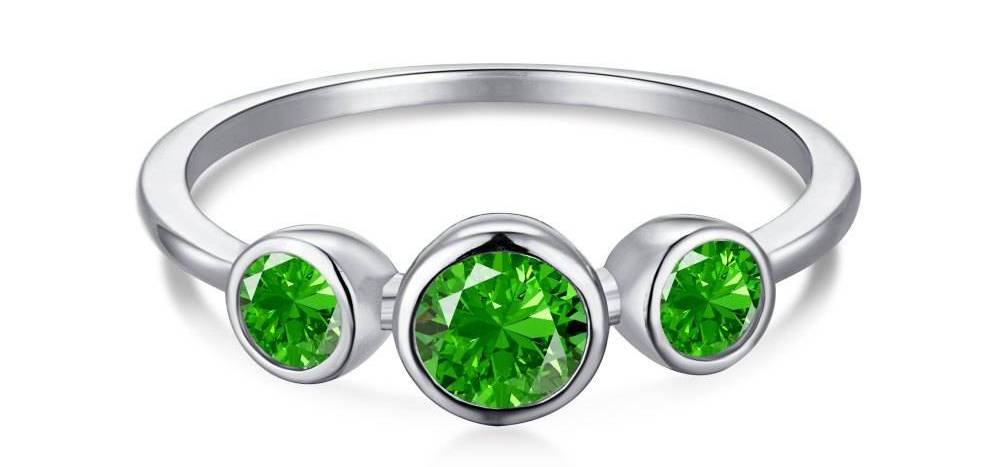 Green cocktail ring