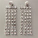 silver fringe earrings