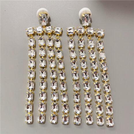 gold fringe earrings