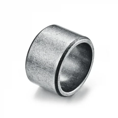 gray stainless steel ring for men