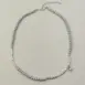 grey faux pearl necklace