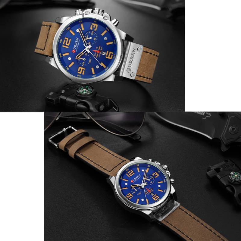 blue watch chronograph