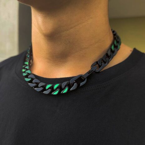 chain link choker necklace