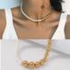 pearl gold necklace