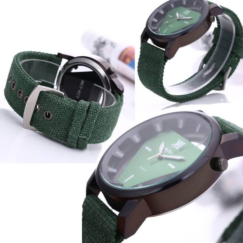 green triangle watches details