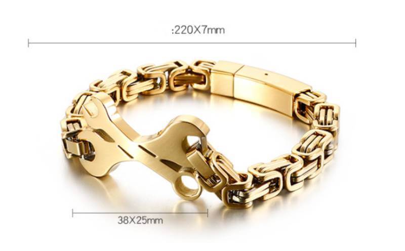 size titanium bracelet for men bds