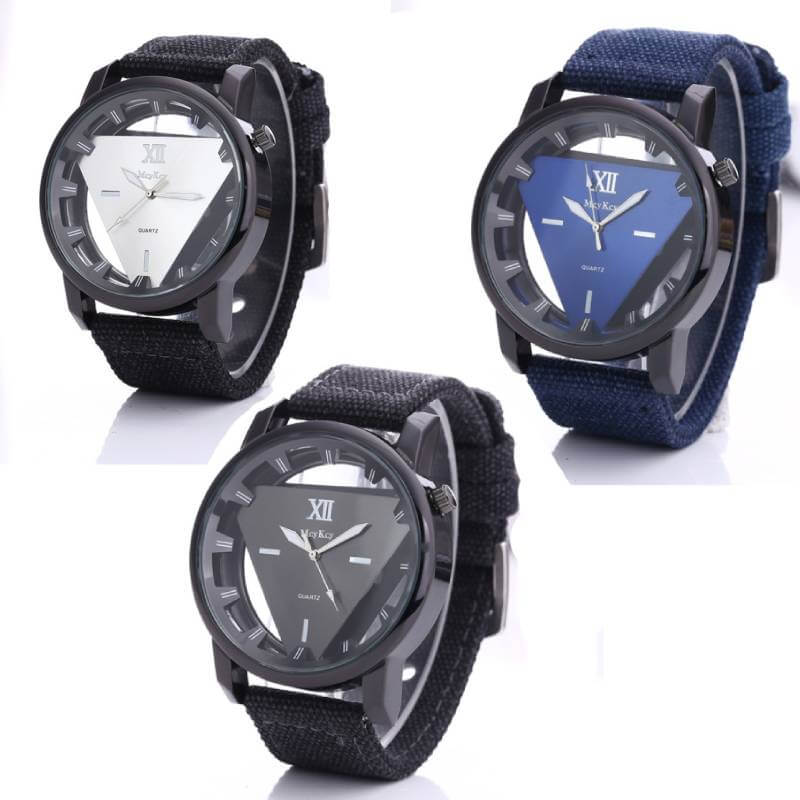 triangle watches for men black blue