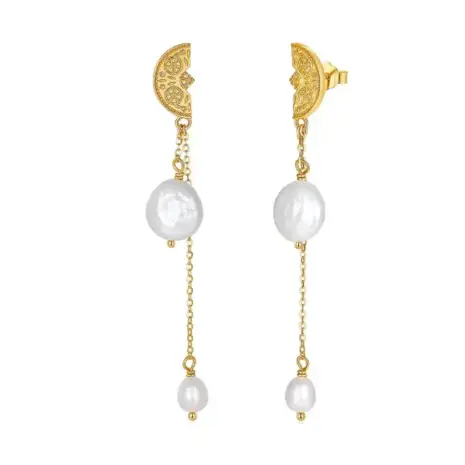 pearl drop earrings