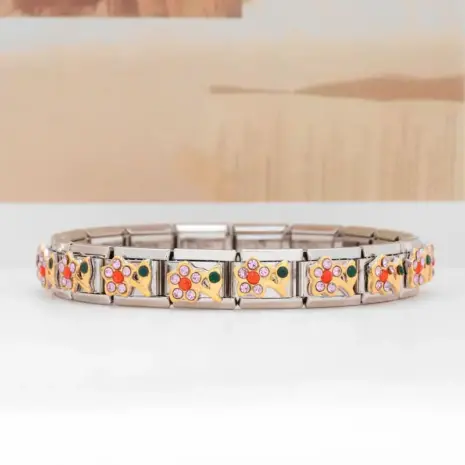 flower italian bracelet