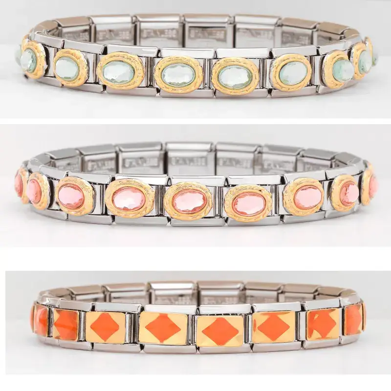 zircon italian bracelet charms by BDS