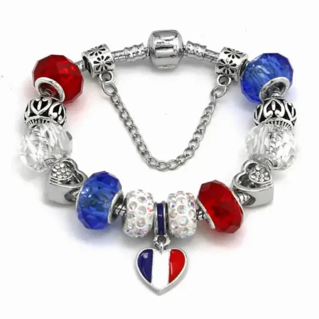 france flag charm bracelet
