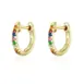 gold rainbow earrings